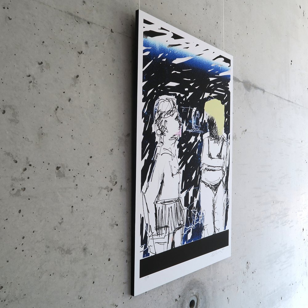 Seitenansicht Kunstdruck 'Dunkel-Blond'