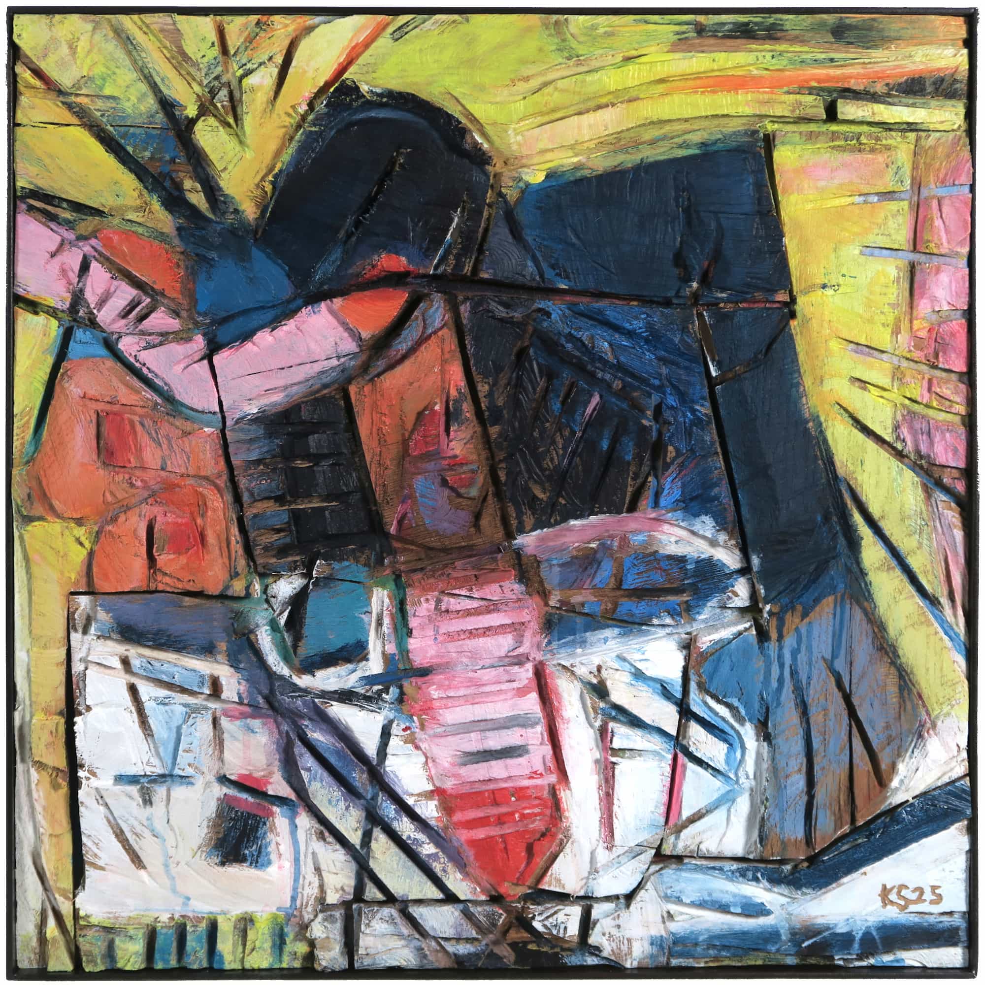 Holzbild mit dem Titel 'd'Sonn scheint schee'