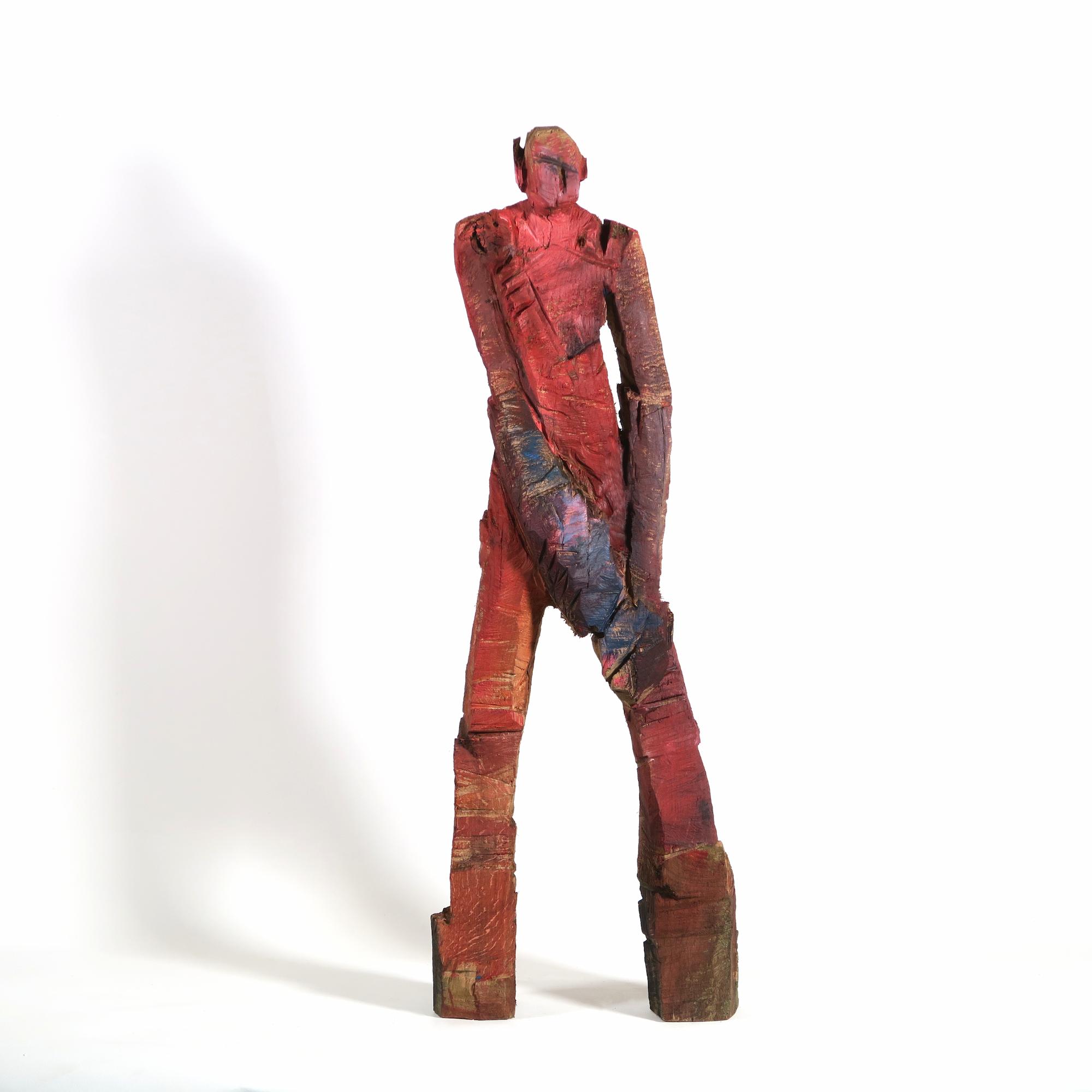 Holzskulptur 'Kaspar' - ab 16. Mai 2026 in der Ausstellung 'artbreit das kunstfest' in Marktbreit