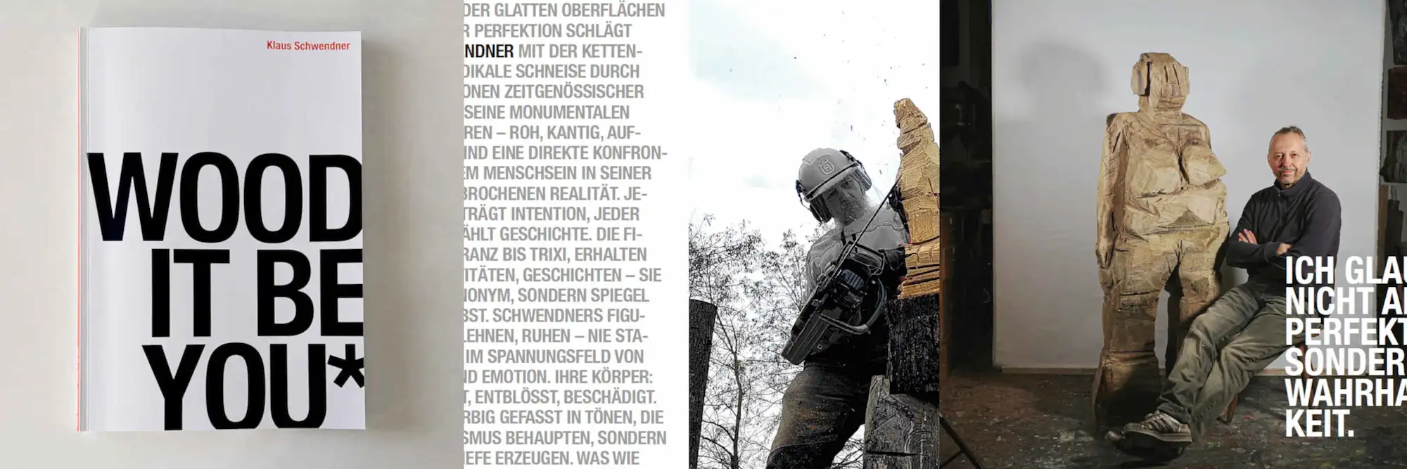 Mein Buch 'WOOD IT BE YOU* anlässlich der Ausstellung IT MATTERS in der Galerie konsum163 in München