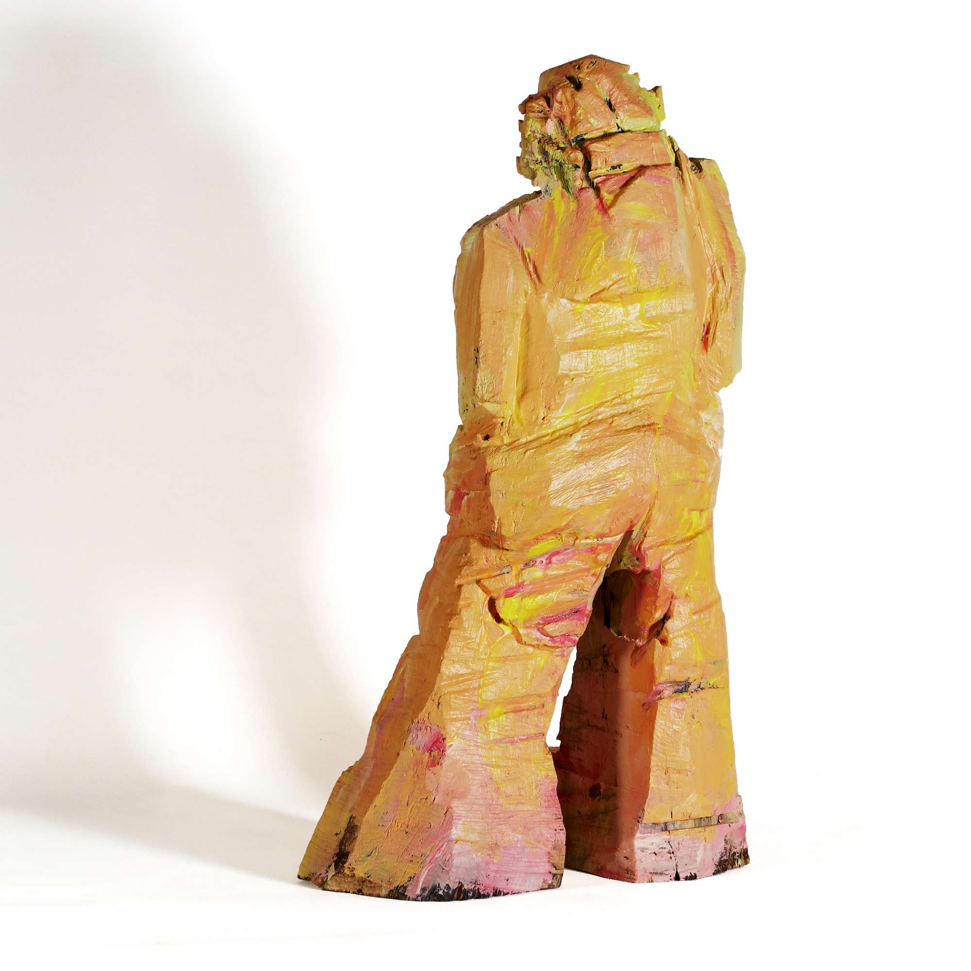 Holzskulptur geli - Ansicht von hinten
