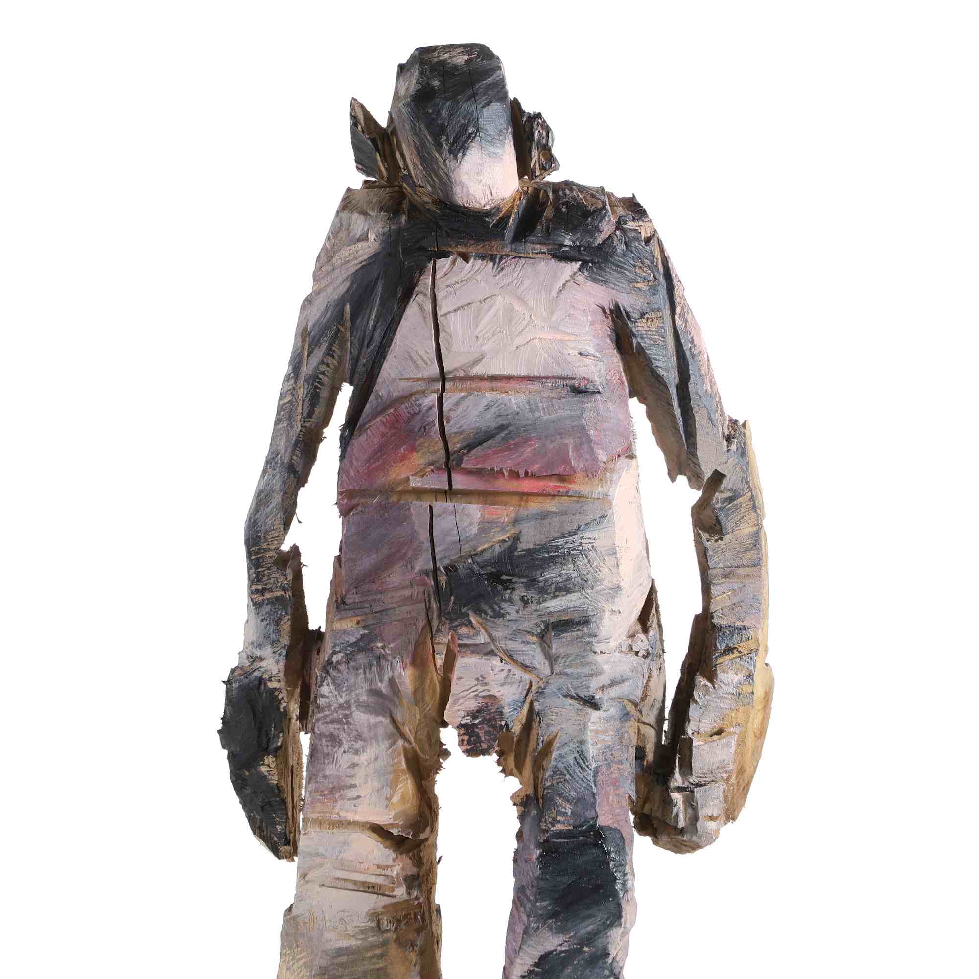 Gustl - kleine Holzfigur mit kräftiger Gestalt