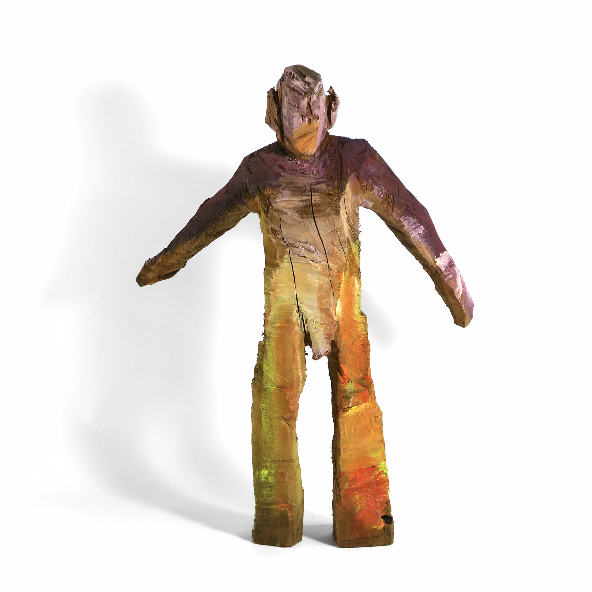 Holzskulptur Florian - Vorderansicht