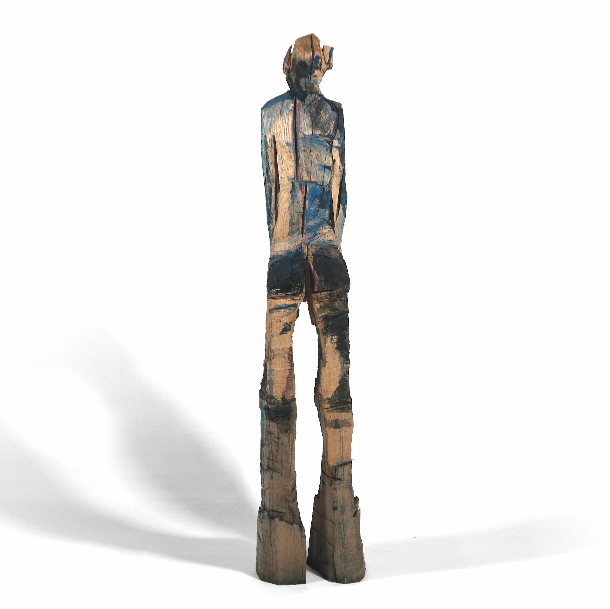 Holzskulptur 'Isolde' von hinten