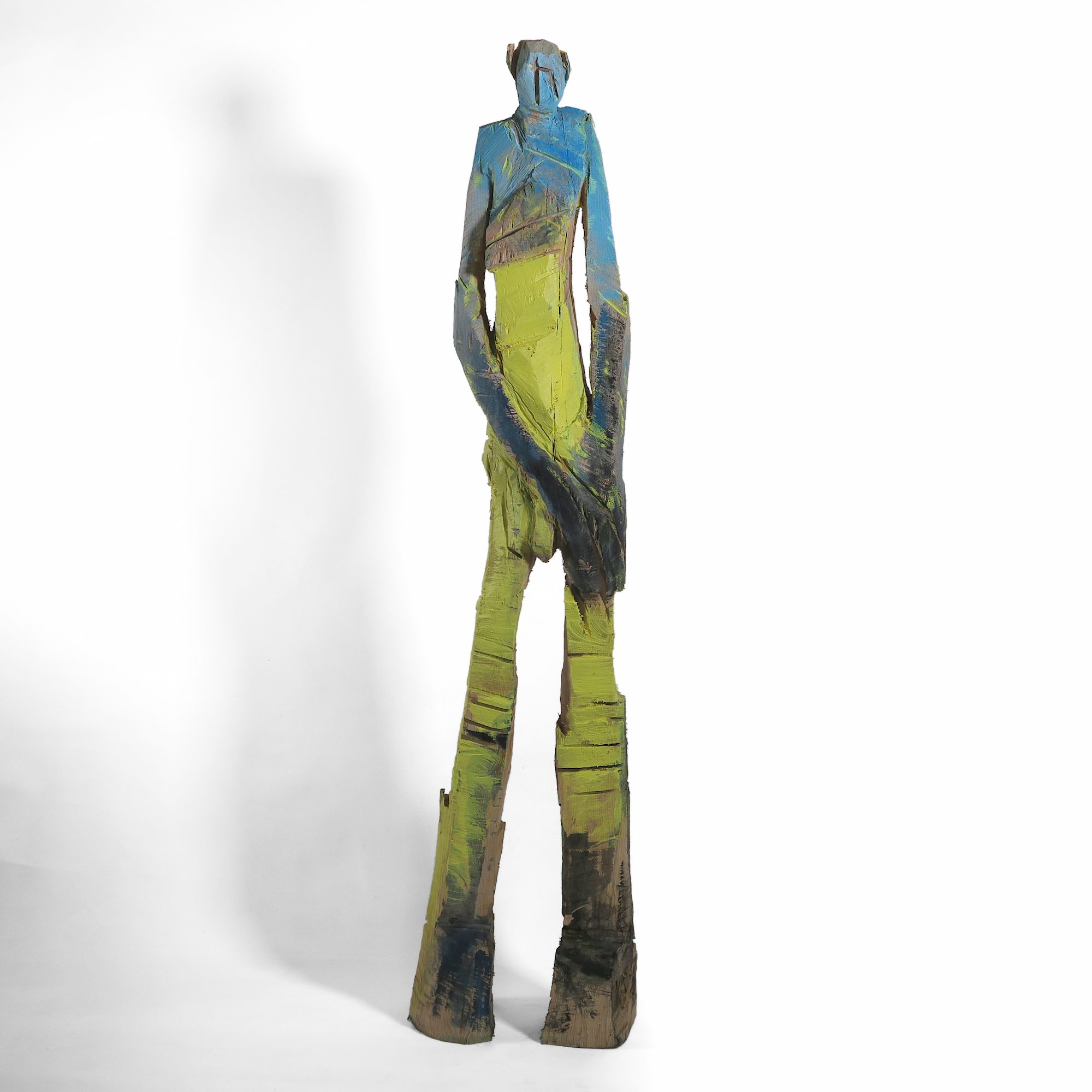 Holzskulptur 'Franzi' von vorne